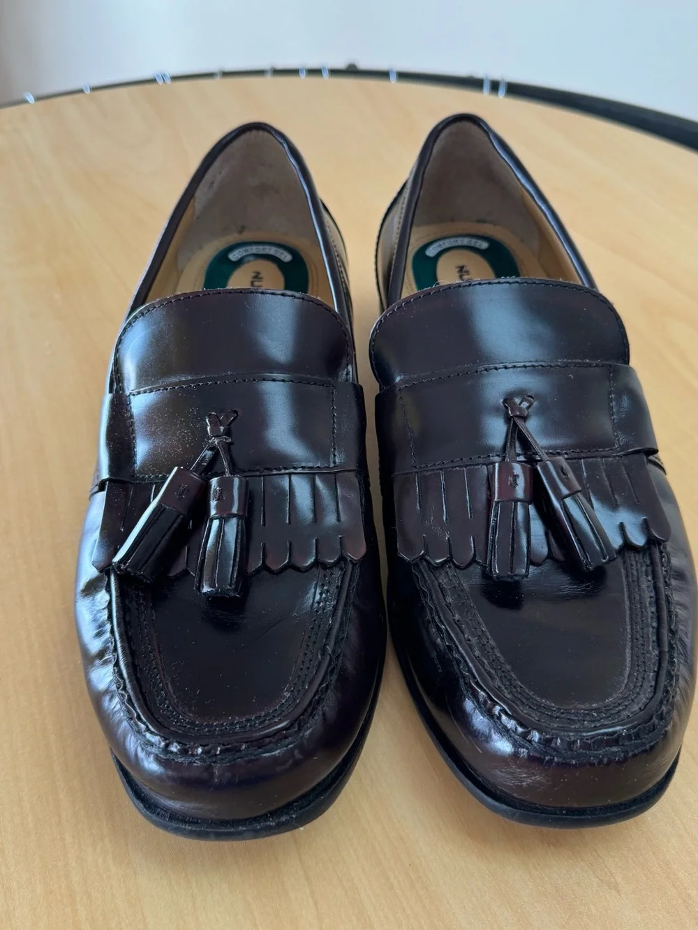 Nunn Bush Men's Tassel Kiltie Loafers in Burgundy